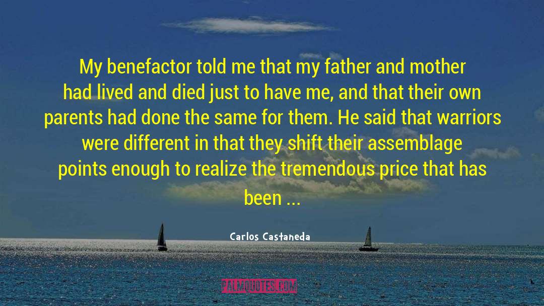 Benefactors quotes by Carlos Castaneda