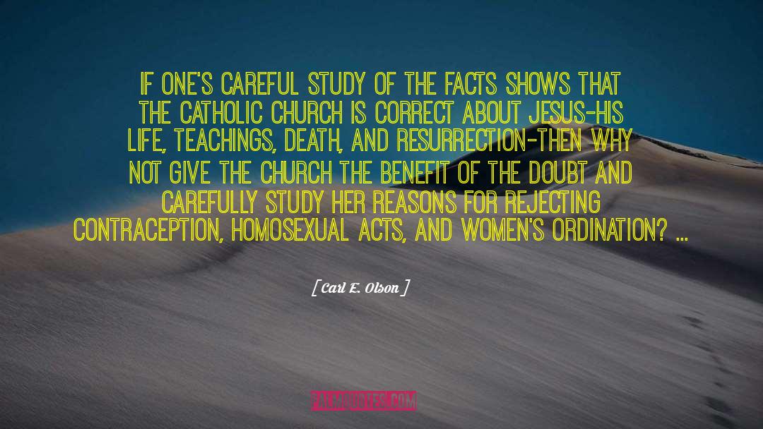 Benefit Of The Doubt quotes by Carl E. Olson