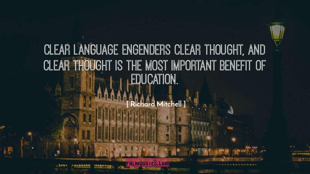 Benefit quotes by Richard Mitchell