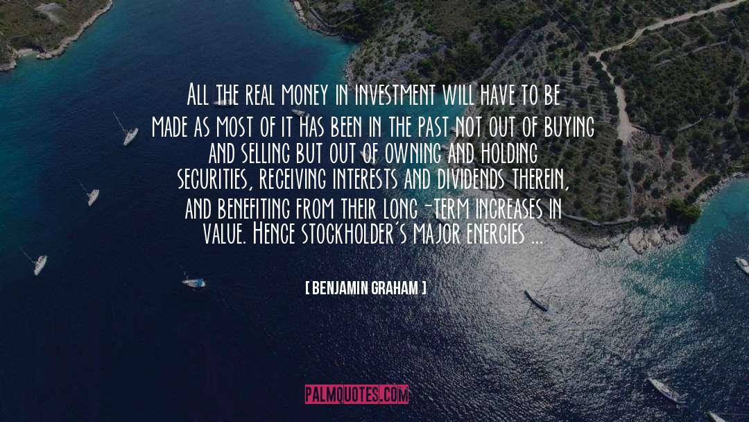 Benefiting quotes by Benjamin Graham