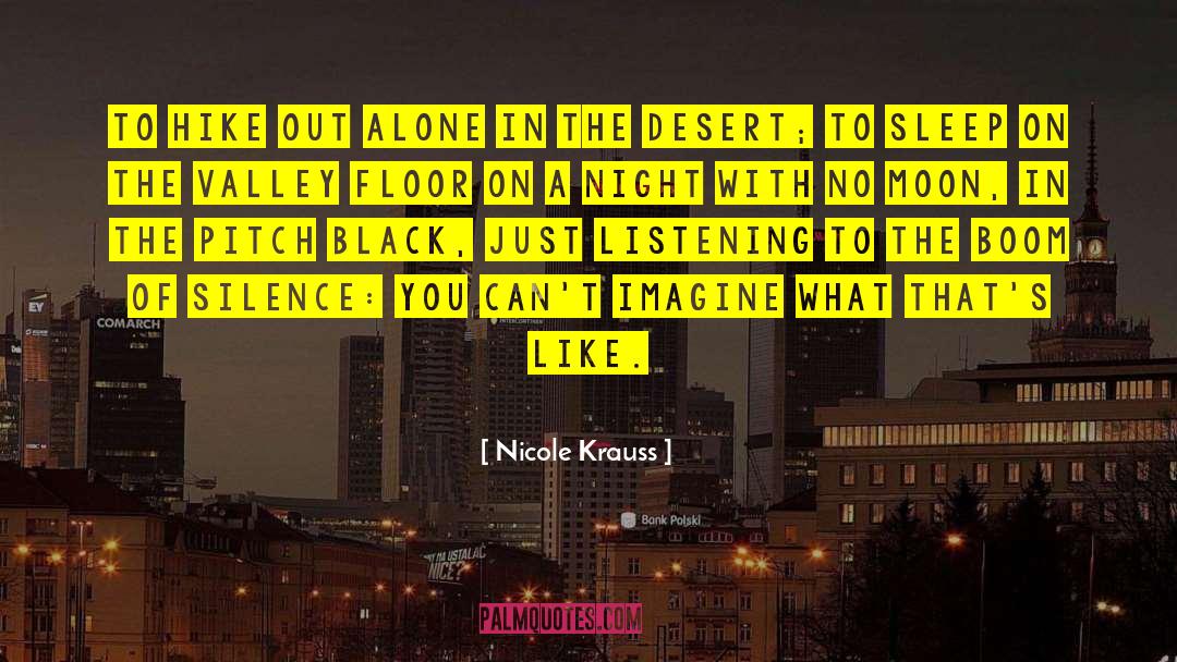 Benefits Of Silence quotes by Nicole Krauss