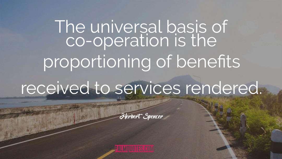 Benefits quotes by Herbert Spencer