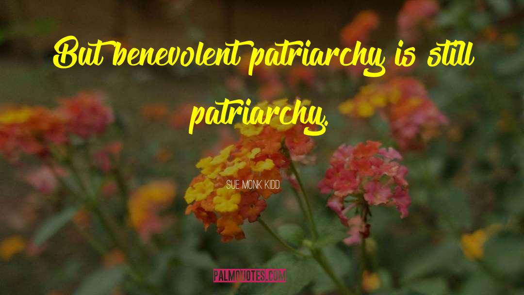 Benevolent Patriarchy quotes by Sue Monk Kidd
