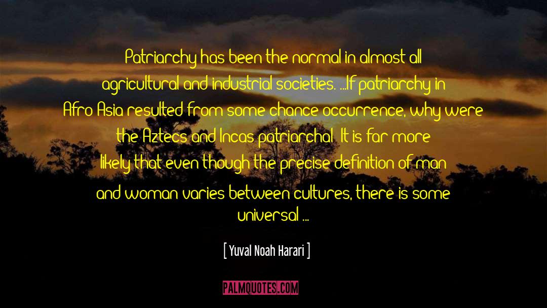 Benevolent Patriarchy quotes by Yuval Noah Harari