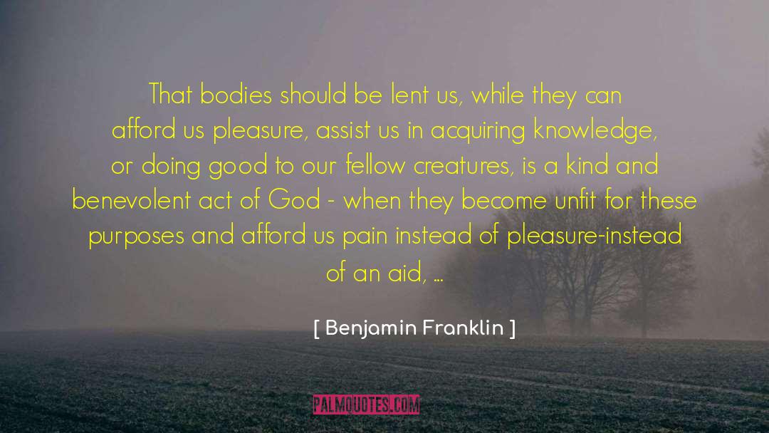 Benevolent quotes by Benjamin Franklin