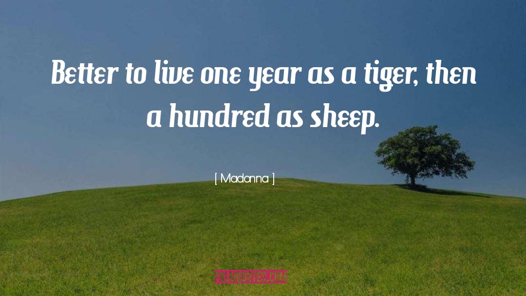 Bengal Tigers quotes by Madonna