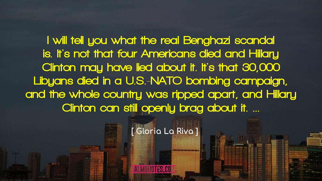 Benghazi quotes by Gloria La Riva