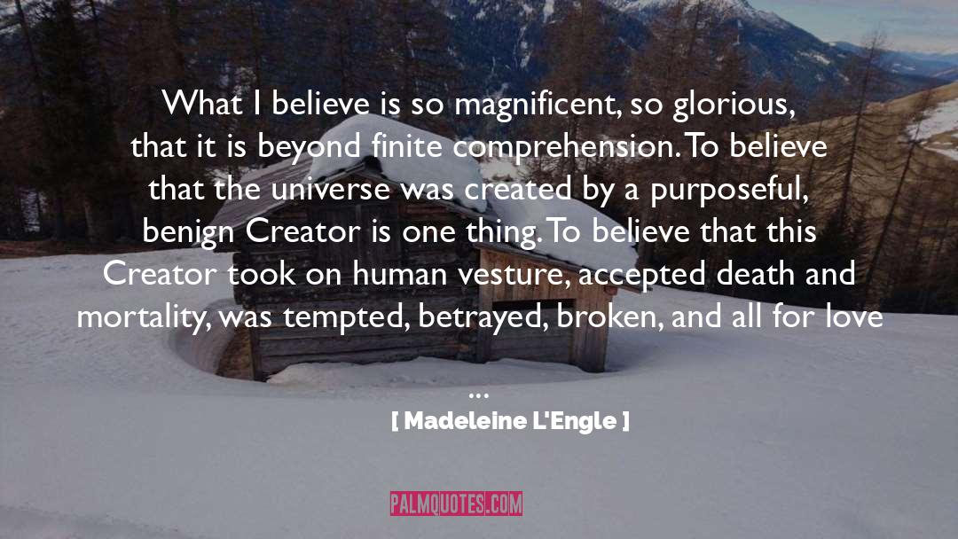 Benign quotes by Madeleine L'Engle