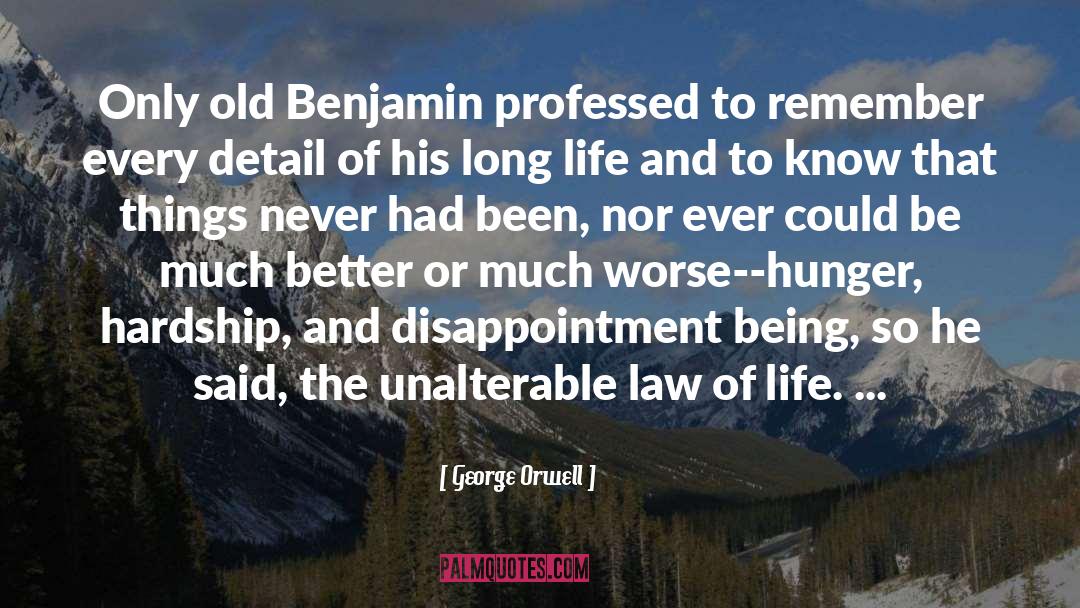 Benjamin quotes by George Orwell