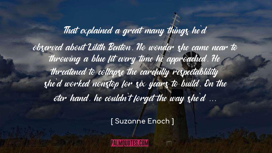 Benton quotes by Suzanne Enoch