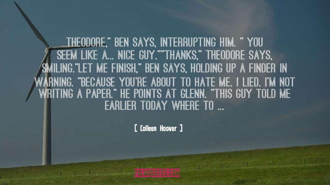Benton quotes by Colleen Hoover