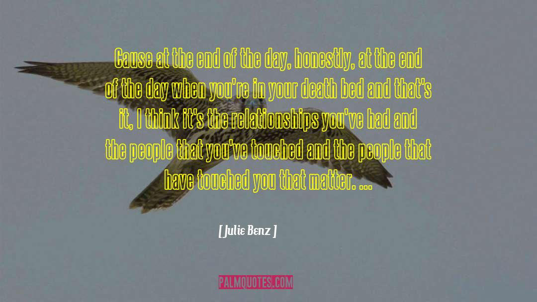 Benz quotes by Julie Benz