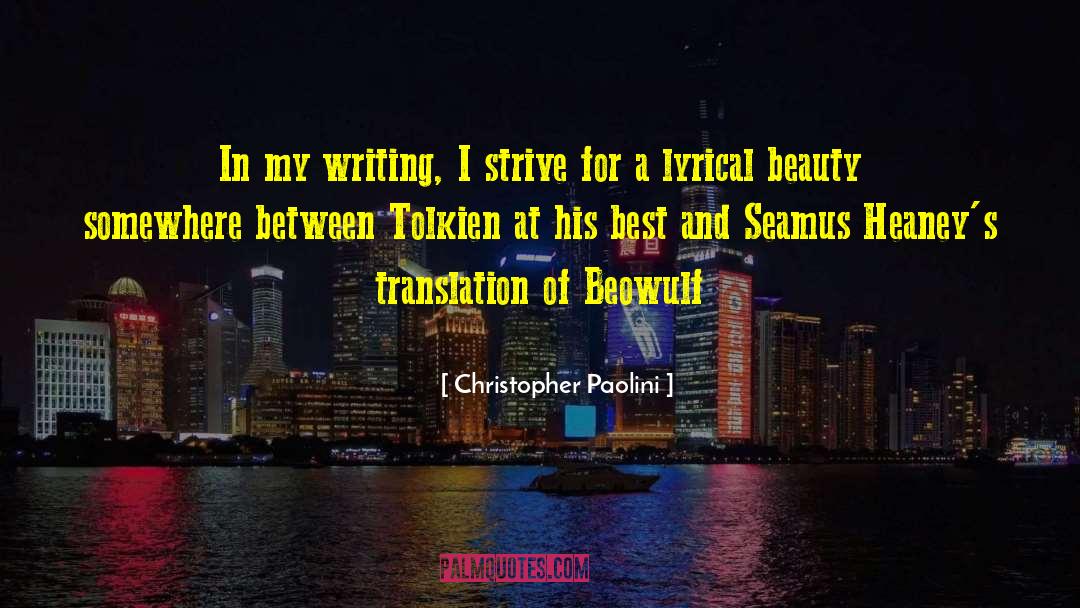 Beowulf Seamus Heaney quotes by Christopher Paolini