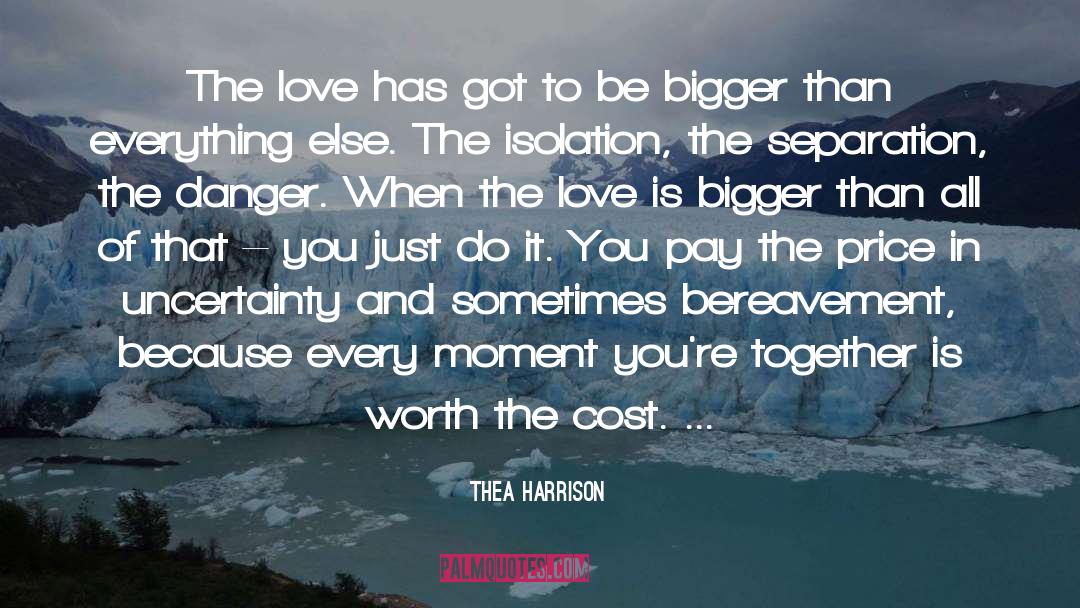 Bereavement quotes by Thea Harrison
