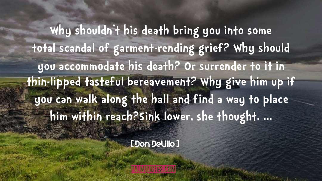 Bereavement quotes by Don DeLillo