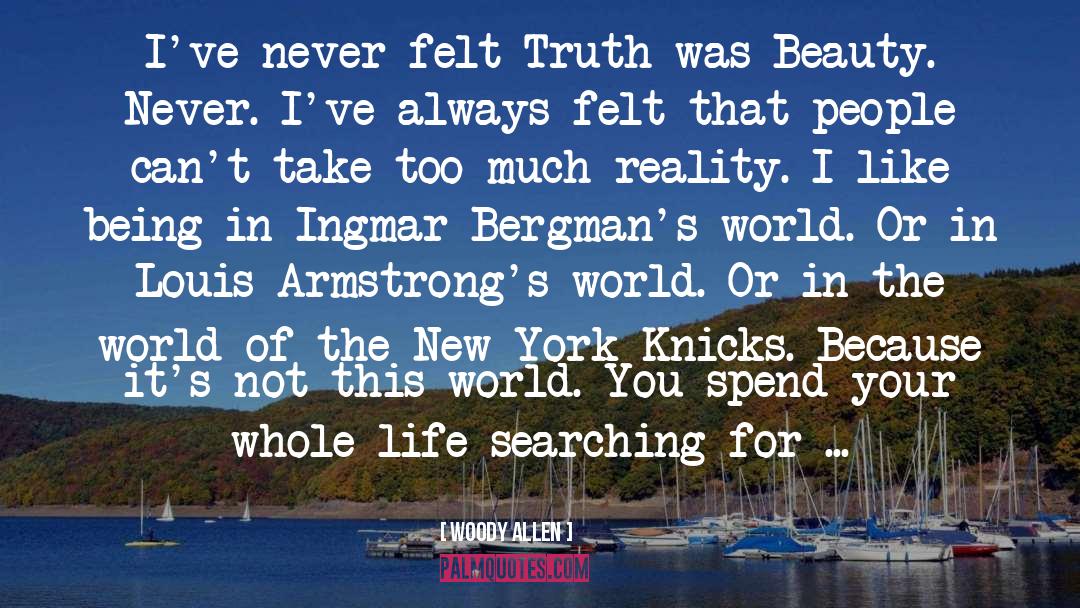 Bergman quotes by Woody Allen