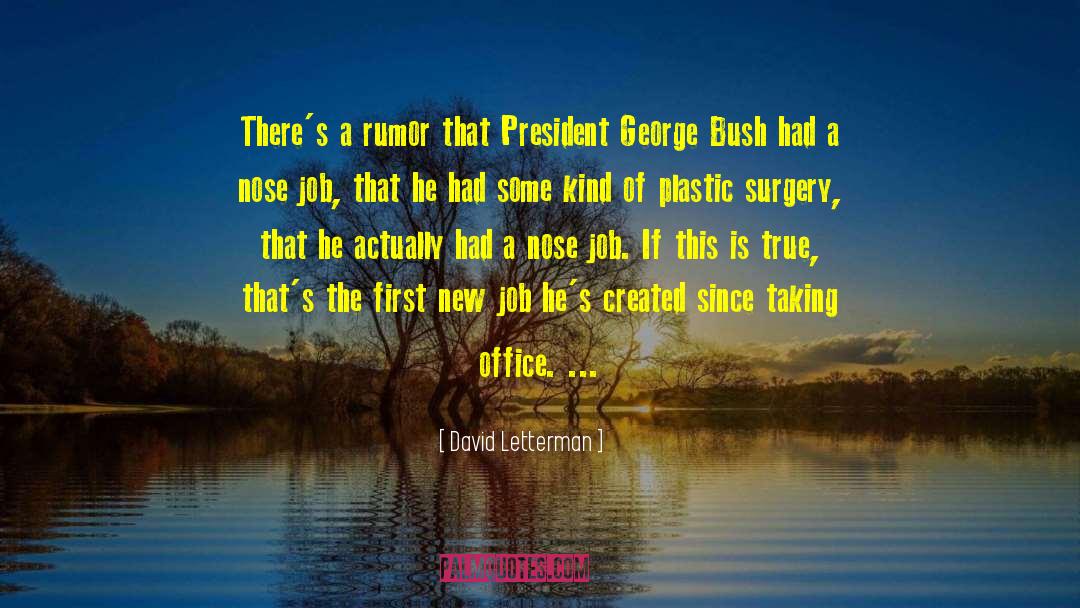 Bergsten Plastic Surgery quotes by David Letterman