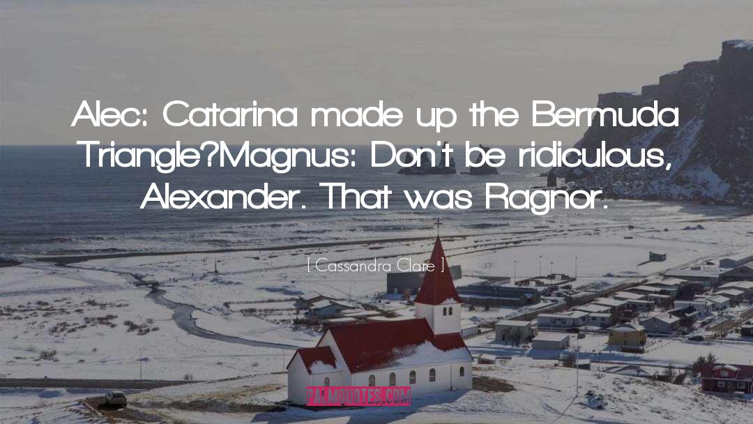 Bermuda Triangle quotes by Cassandra Clare