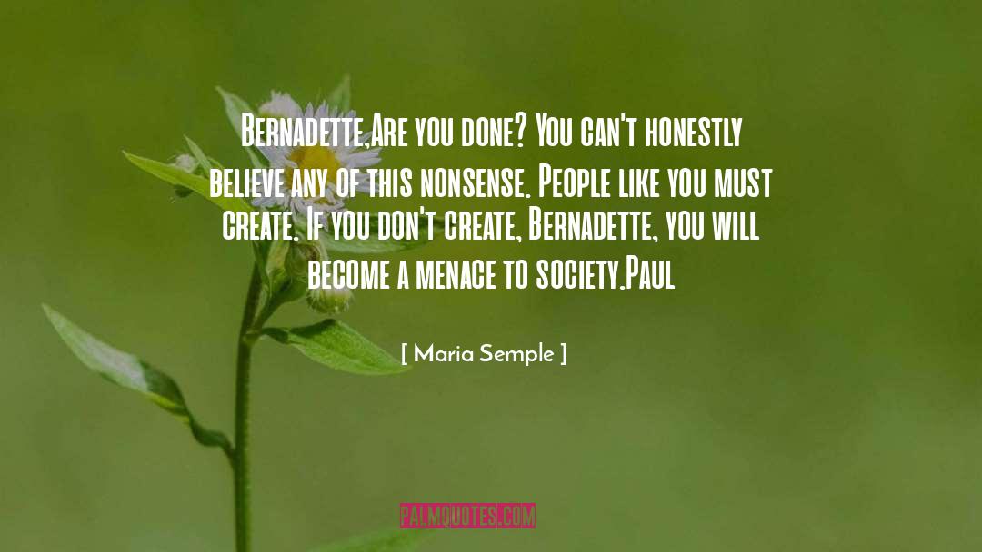 Bernadette quotes by Maria Semple