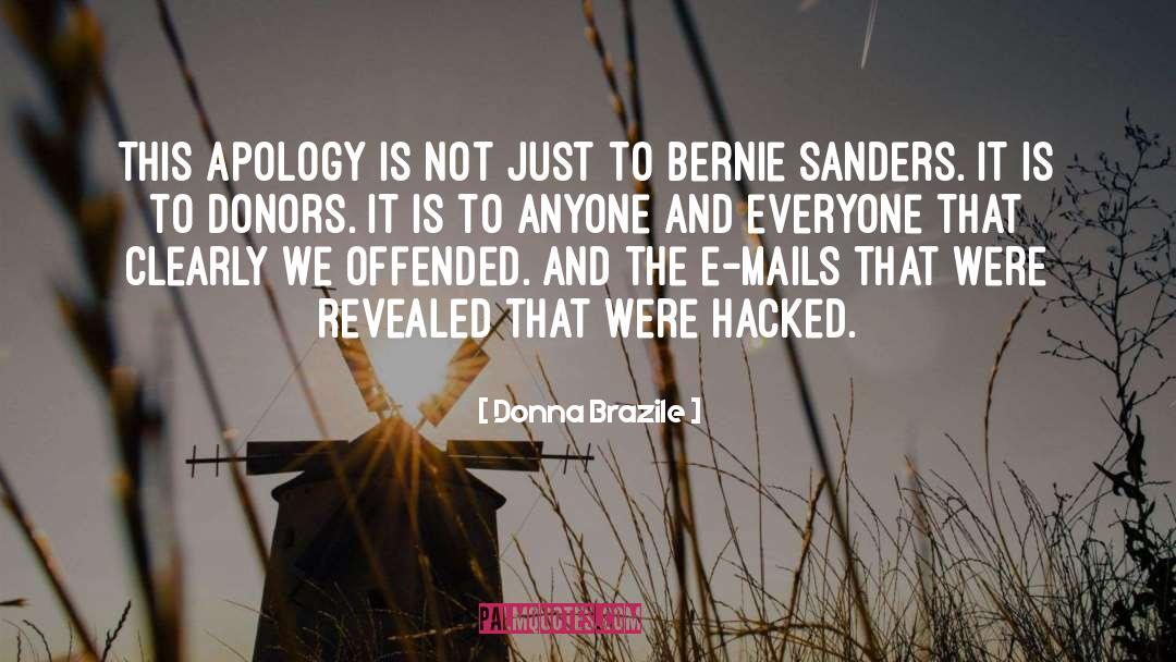 Bernie Sanders quotes by Donna Brazile