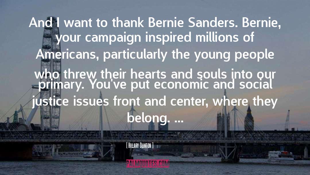 Bernie Sanders quotes by Hillary Clinton