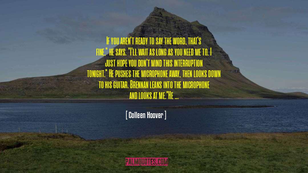 Bernth Guitar quotes by Colleen Hoover