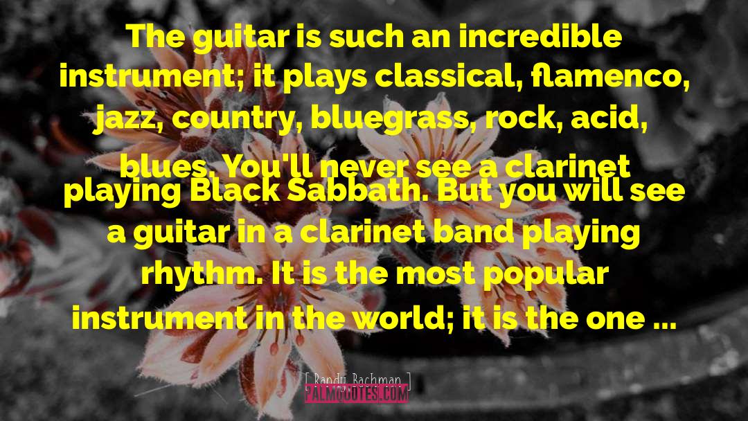 Bernth Guitar quotes by Randy Bachman