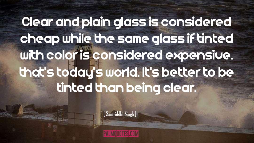 Berzelius Glass quotes by Samriddhi Singh