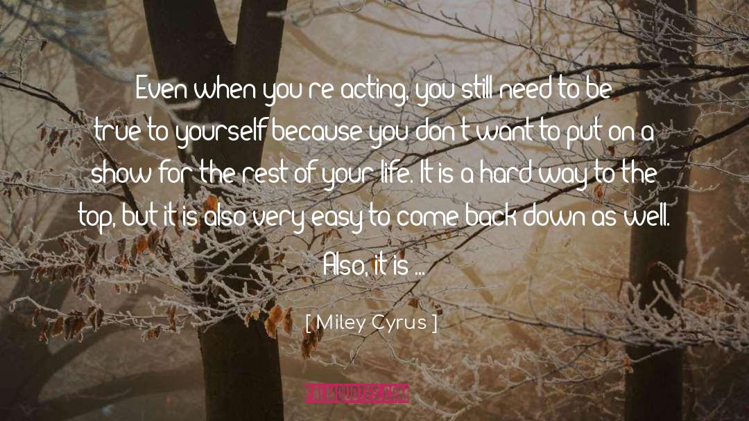 Best Acting quotes by Miley Cyrus