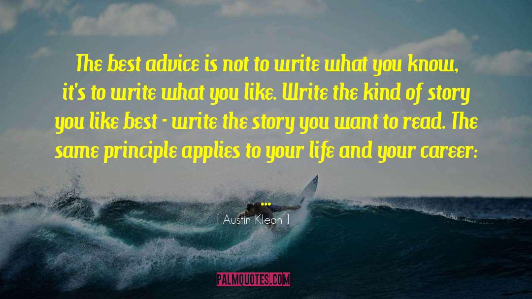Best Advice quotes by Austin Kleon