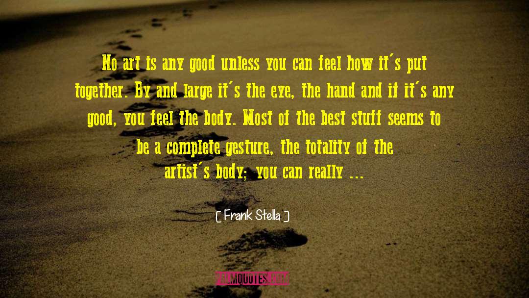Best Art quotes by Frank Stella