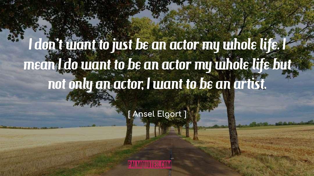 Best Artist quotes by Ansel Elgort