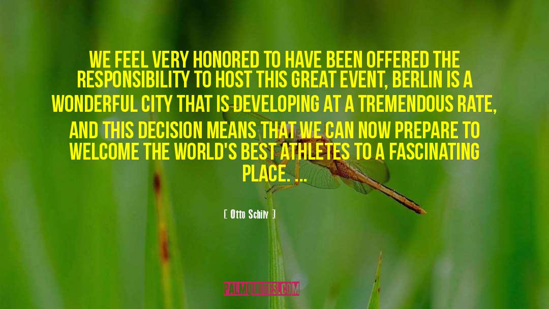 Best Athlete quotes by Otto Schily