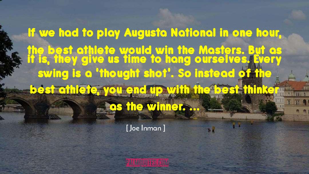 Best Athlete quotes by Joe Inman