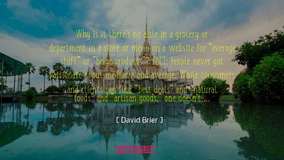 Best Business Ideas quotes by David Brier