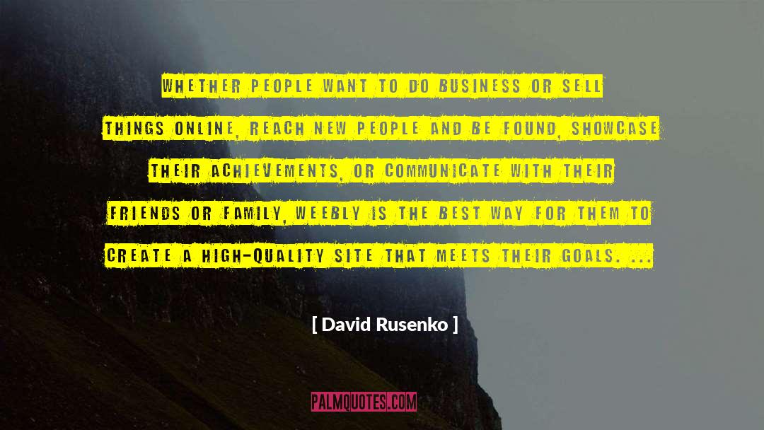 Best Business quotes by David Rusenko