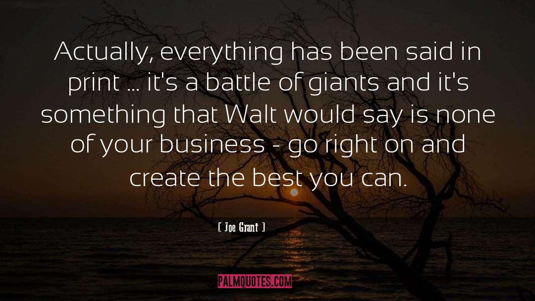 Best Business quotes by Joe Grant