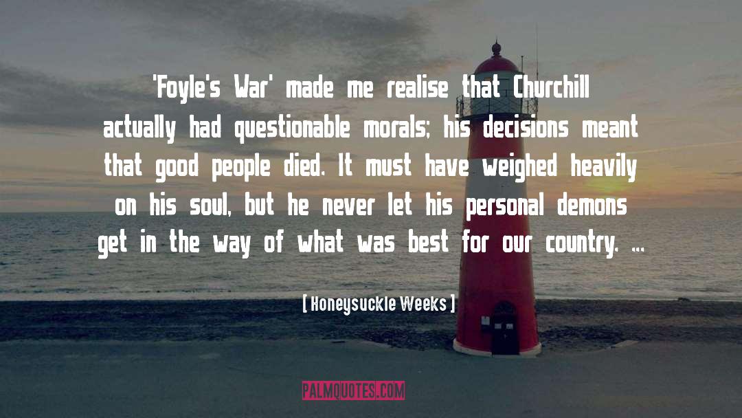 Best Churchill quotes by Honeysuckle Weeks