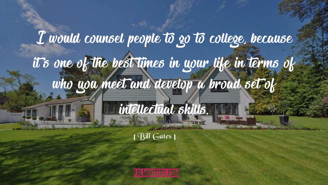 Best College quotes by Bill Gates
