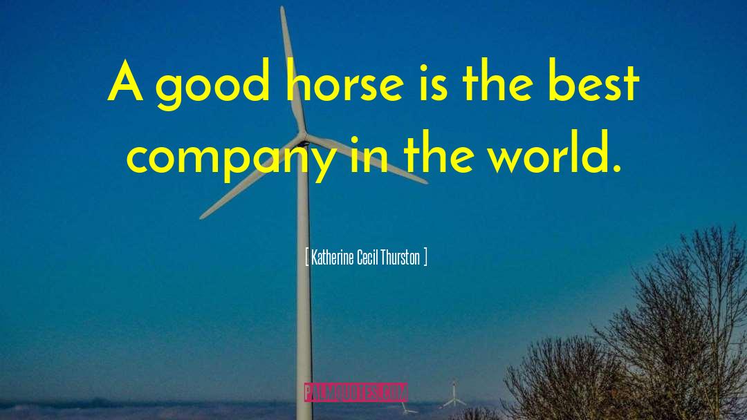 Best Company quotes by Katherine Cecil Thurston