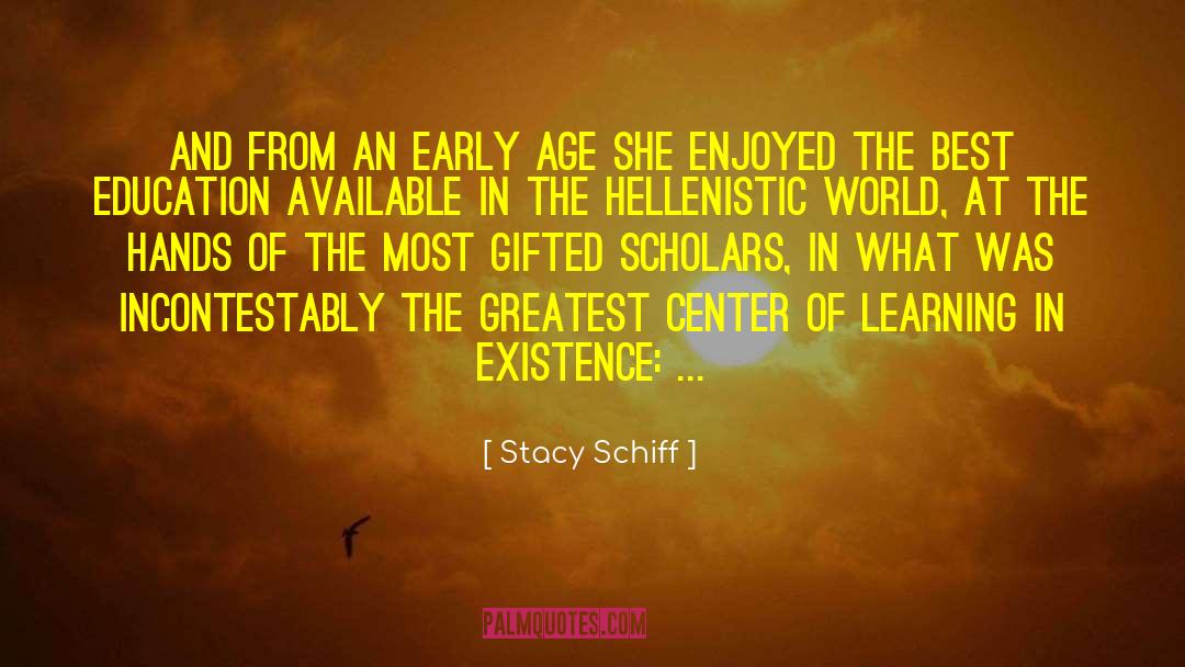 Best Education quotes by Stacy Schiff
