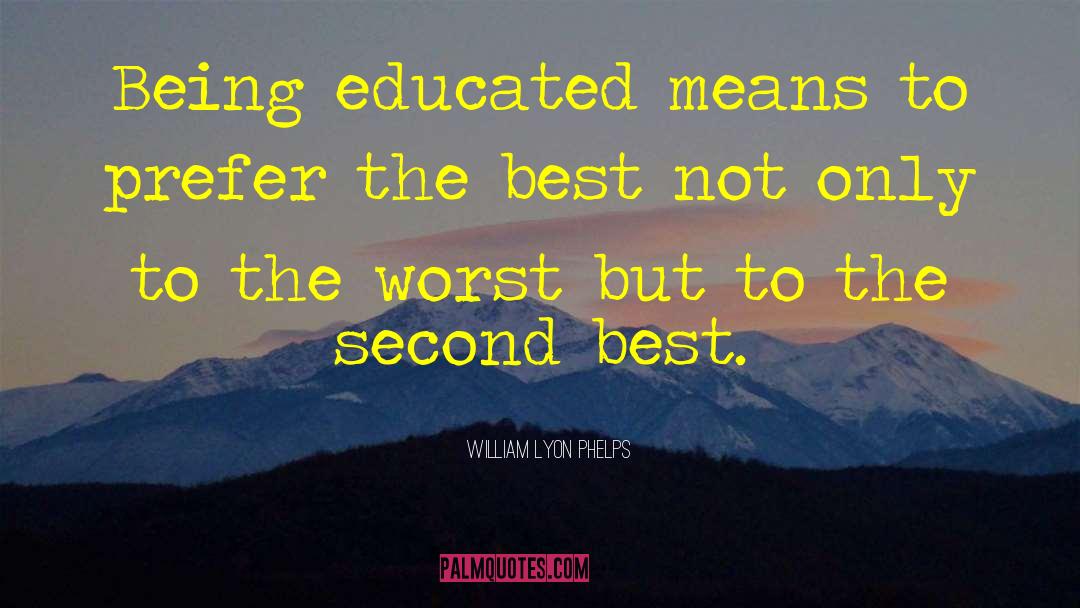 Best Education quotes by William Lyon Phelps