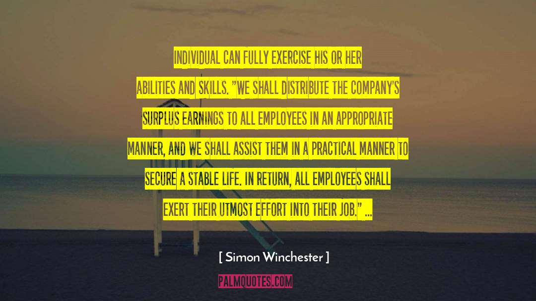 Best Exercise quotes by Simon Winchester