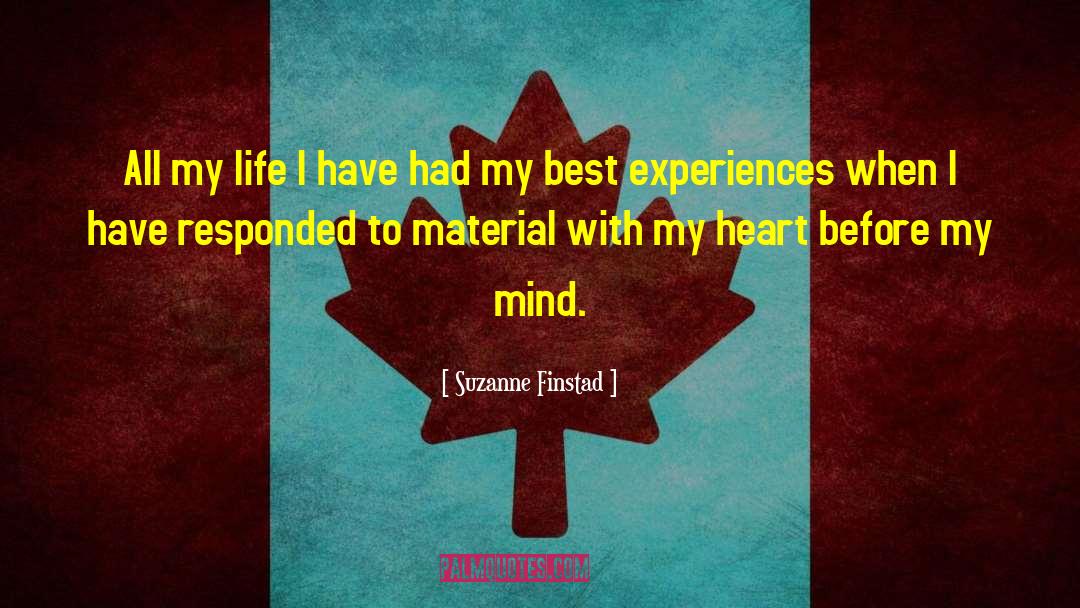 Best Experiences quotes by Suzanne Finstad