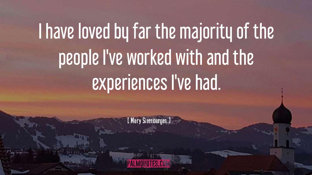 Best Experiences quotes by Mary Steenburgen