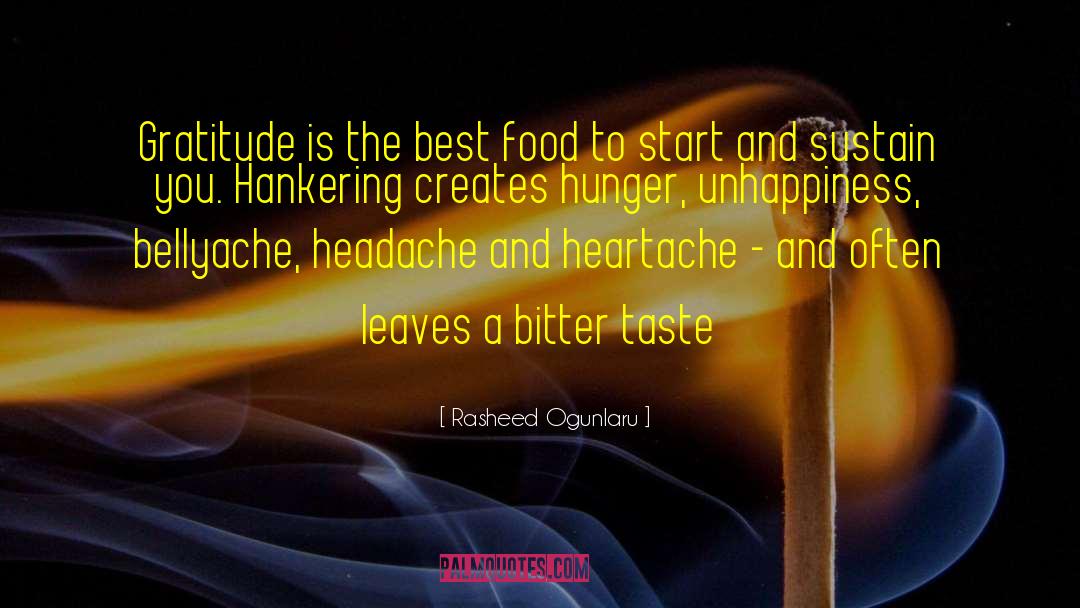 Best Food quotes by Rasheed Ogunlaru