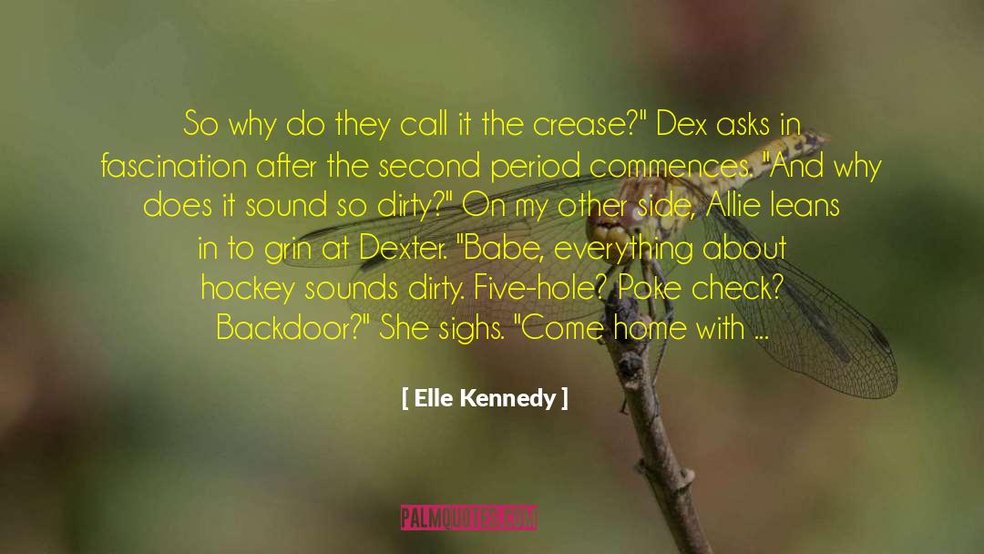 Best Hockey quotes by Elle Kennedy