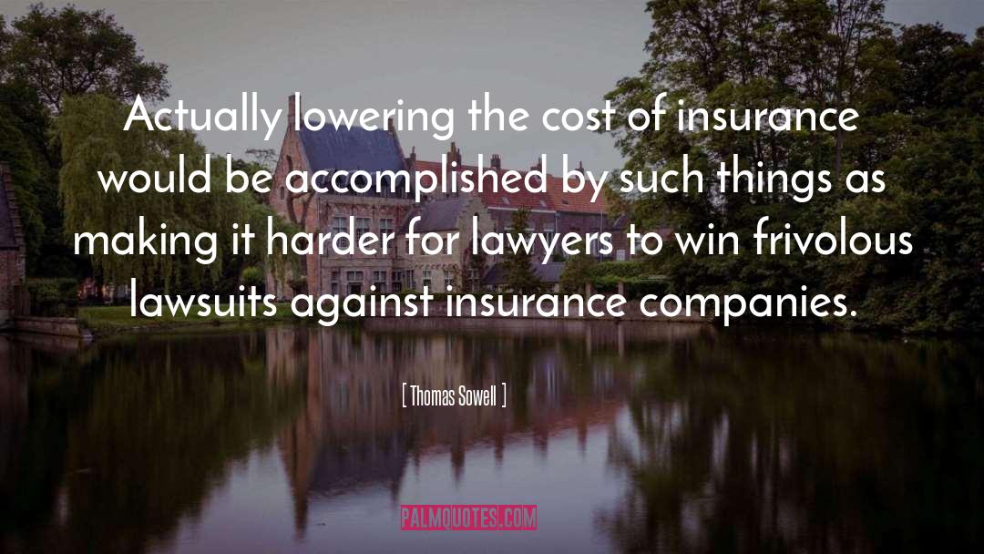Best Insurance Motivational quotes by Thomas Sowell