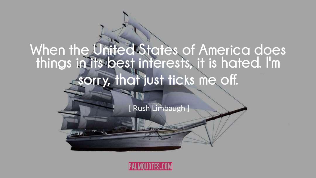 Best Interests quotes by Rush Limbaugh