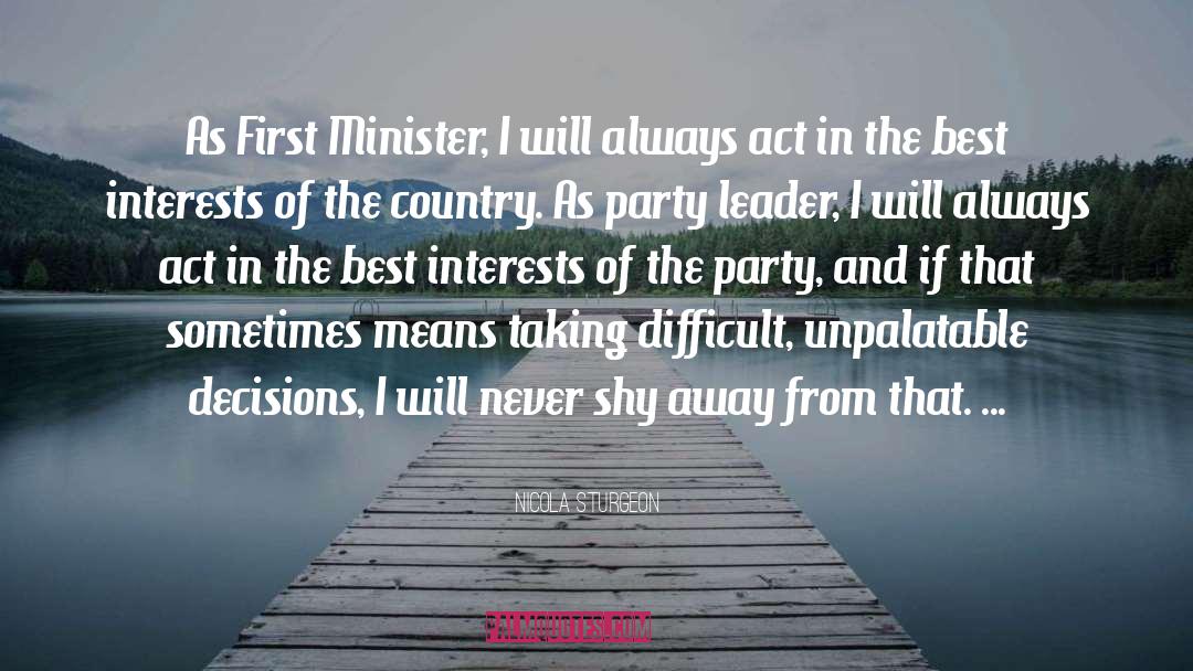 Best Interests quotes by Nicola Sturgeon